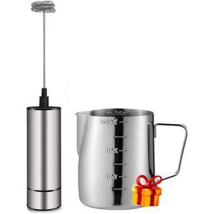 Milk Frother Handheld Battery Operated, Coffee Frother for Milk Foaming,